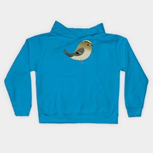 Cute cartoon goldcrest Kids Hoodie